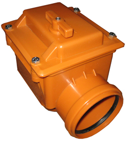 Запорный канализационный клапан ПП ДУ 110